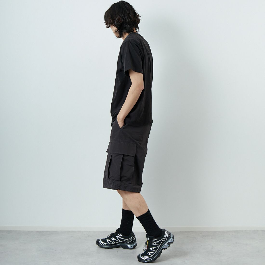 WORN FREE [ウォーン フリー] ジョン・レノン Tシャツ WORKING CLASS HERO [WFR-VTG-000001] 09 BLACK &&モデル身長：179cm 着用サイズ：M&&