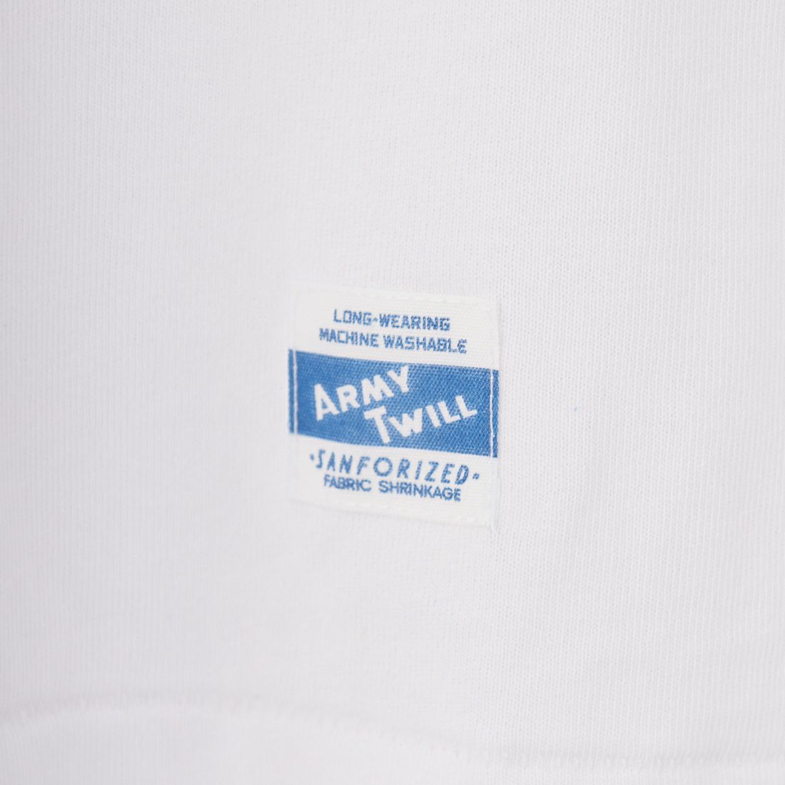 ARMY TWILL SANFORIZED [アーミーツイル サンフォライズド] オープンエンド ハーフスリーブプリントTシャツ [AM-2513015] WHITE