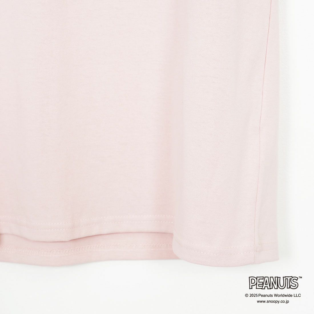 PEANUTS × JEANS FACTORY [ピーナッツ × ジーンズファクトリー] 別注 PEANUTS ヨセガキTシャツ [JFC-252-025-JF] PINK