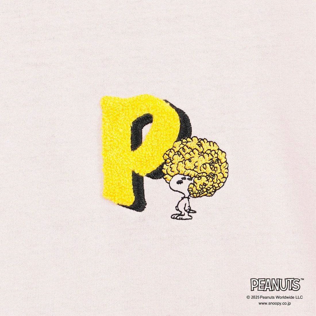 PEANUTS × JEANS FACTORY [ピーナッツ × ジーンズファクトリー] 別注 PEANUTS ヨセガキTシャツ [JFC-252-025-JF] PINK
