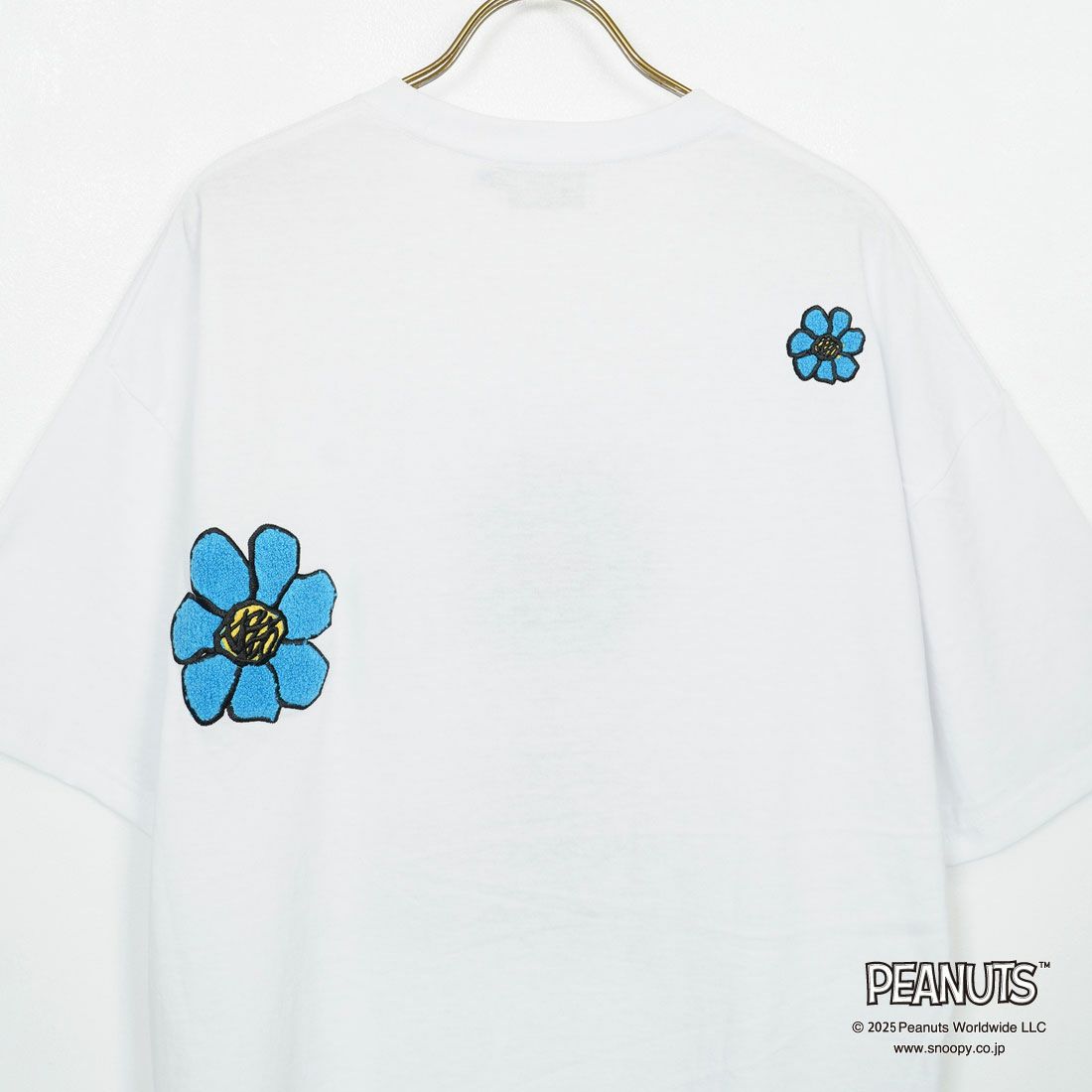 PEANUTS × JEANS FACTORY [ピーナッツ × ジーンズファクトリー] 別注 PEANUTS フラワーTシャツ [JFC-252-028-JF] OFF