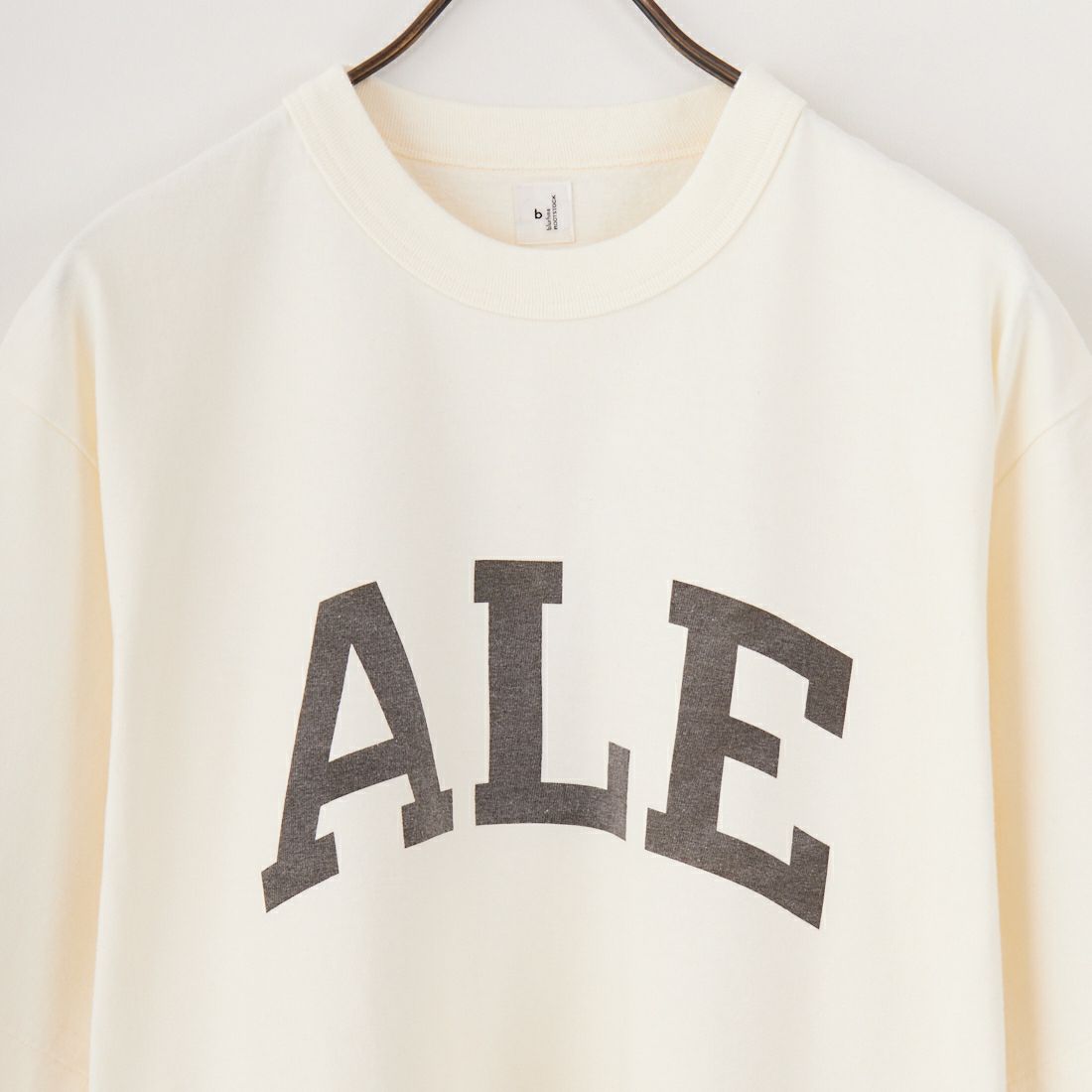 blurhms ROOTSTOCK [ブラームス ルーツストック] ALE-Y 88/12ワイドプリントTシャツ [BROOTS25S36A] 01 IVORY