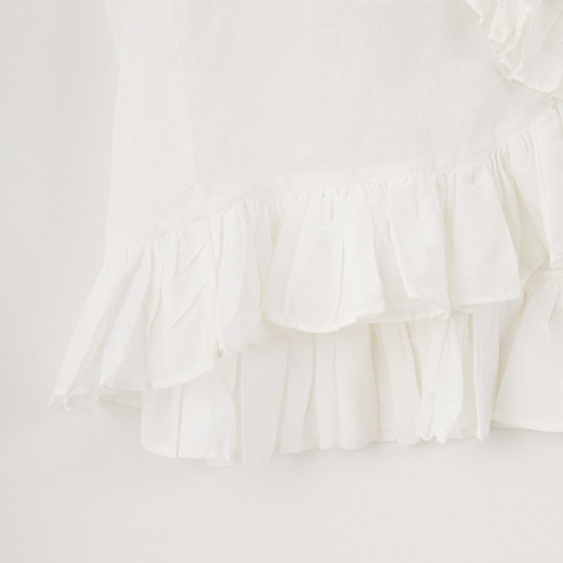 crinkle crinkle crinkle [クリンクル クリンクル クリンクル] フリルポンチョブラウス [CC-3539] WHITE