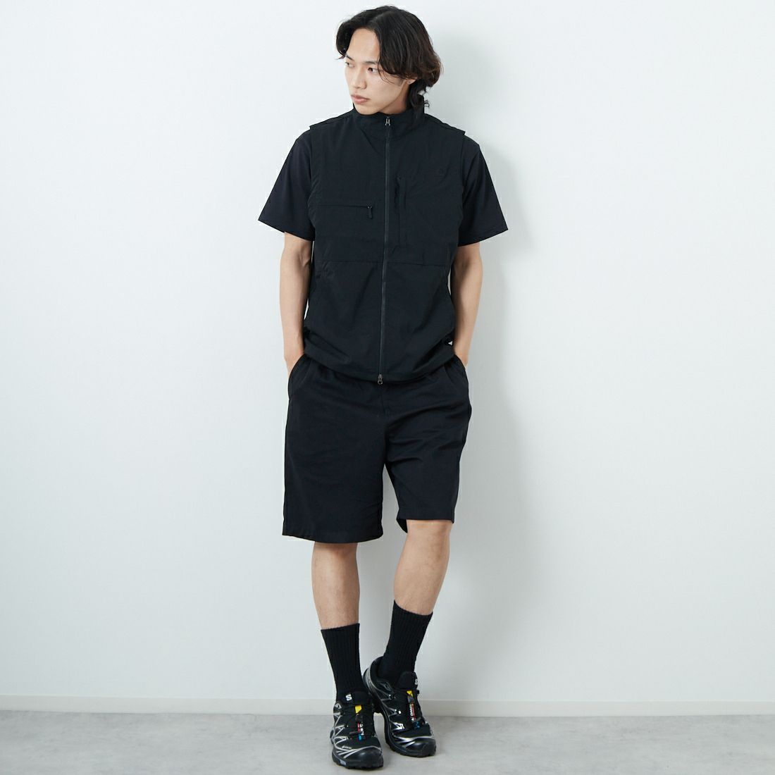 THE NORTH FACE [ザ ノースフェイス] トリップフィールドベスト [NP22551] K &&モデル身長：179cm 着用サイズ：M&&