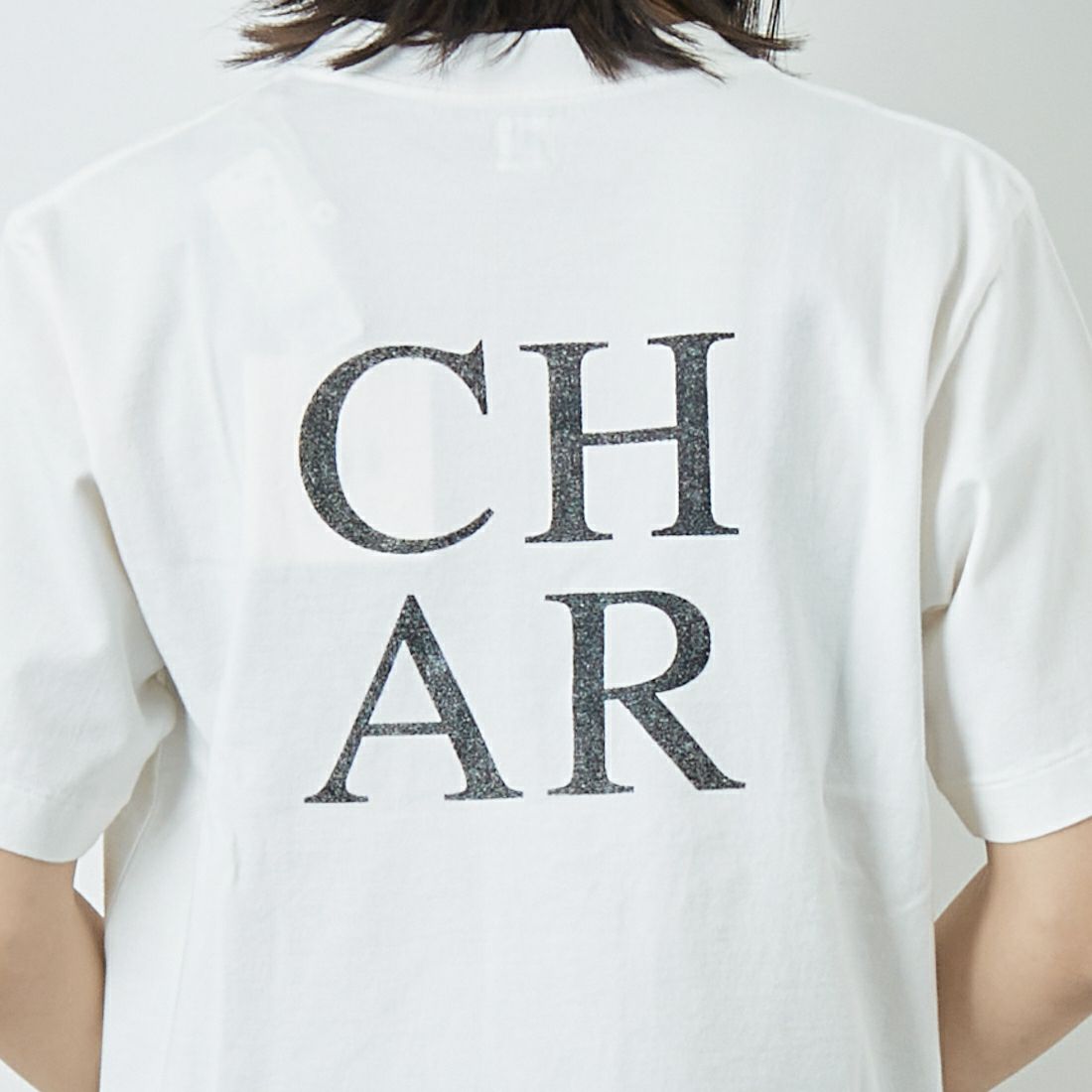 blurhms ROOTSTOCK [ブラームス ルーツストック] COAL スタンダードプリントTシャツ [BROOTS25S33D] 01 WHITE &&モデル身長：167cm 着用サイズ：0&&