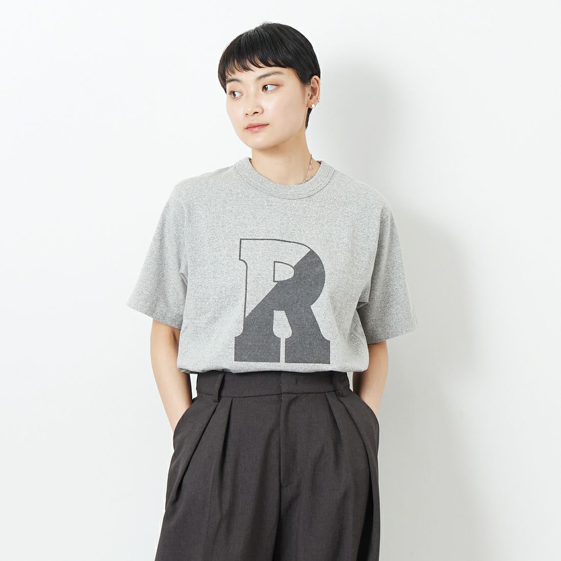 02 H.GREY&&モデル身長：160cm 着用サイズ：0&&