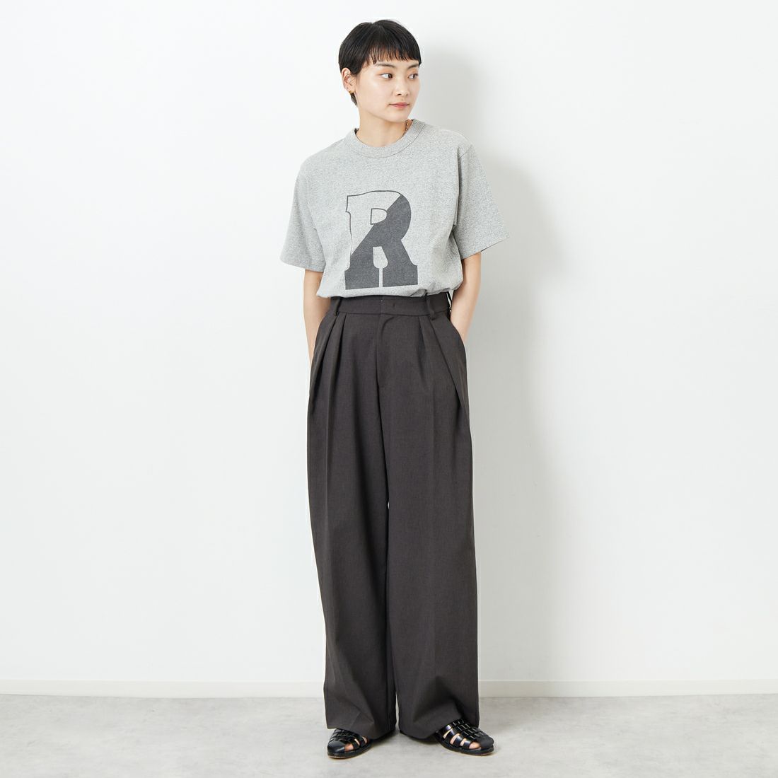 blurhms ROOTSTOCK [ブラームス ルーツストック] B-ROOTSTOCK 88/12スタンダードプリントTシャツ [BROOTS25S35C] 02 H.GREY
