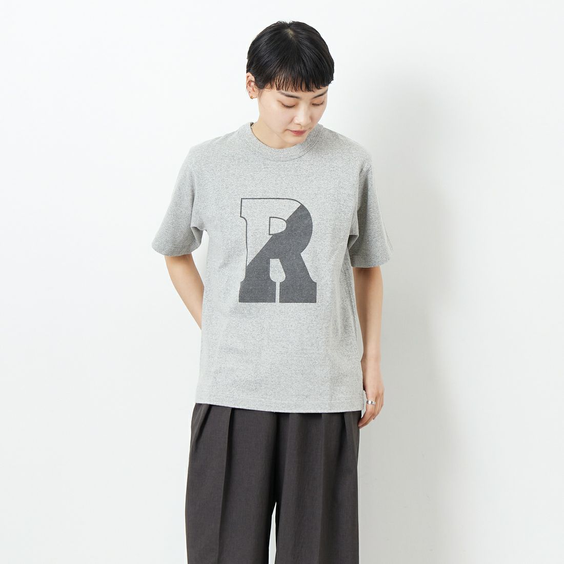 blurhms ROOTSTOCK [ブラームス ルーツストック] B-ROOTSTOCK 88/12スタンダードプリントTシャツ [BROOTS25S35C] 02 H.GREY