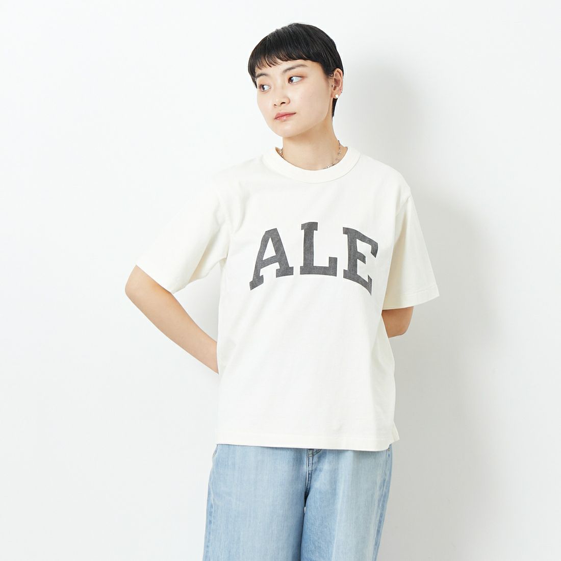 blurhms ROOTSTOCK [ブラームス ルーツストック] ALE-Y 88/12スタンダードプリントTシャツ [BROOTS25S35A] 01 IVORY