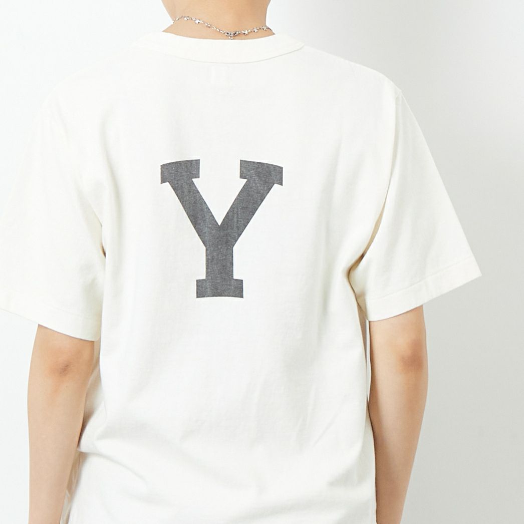 blurhms ROOTSTOCK [ブラームス ルーツストック] ALE-Y 88/12スタンダードプリントTシャツ [BROOTS25S35A] 01 IVORY &&モデル身長：160cm 着用サイズ：0&&