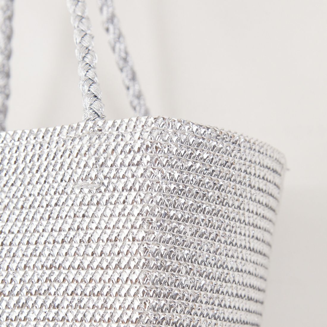 CACHELLIE [カシェリエ] メタリックブレイドトートバッグ [C8689] SILVER