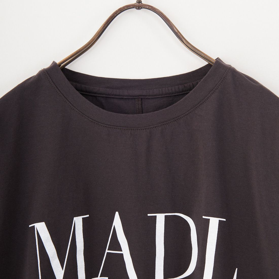 MICA&DEAL × JEANSFACTORY [マイカアンドディール × ジーンズファクトリー] ワイドショートスリーブTシャツ [0125209172-JF] CHARCOAL