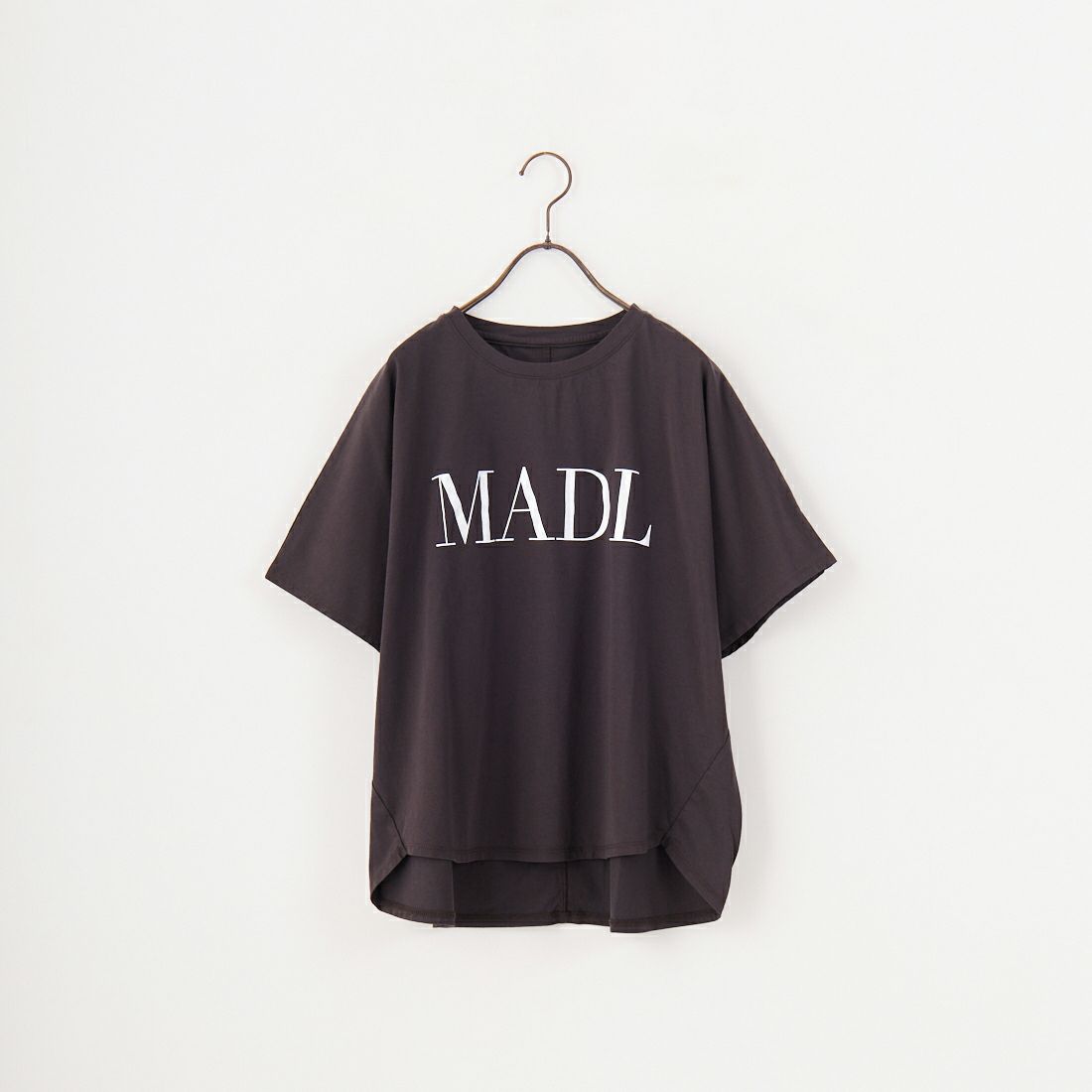 MICA&DEAL × JEANSFACTORY [マイカアンドディール × ジーンズファクトリー] ワイドショートスリーブTシャツ [0125209172-JF] CHARCOAL