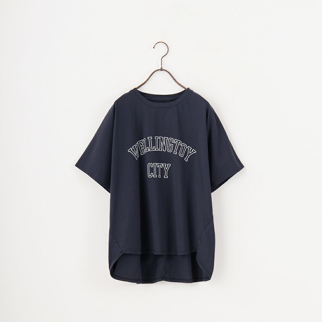 MICA&DEAL × JEANSFACTORY [マイカアンドディール × ジーンズファクトリー] ワイドショートスリーブTシャツ [0125209173-JF] NAVY
