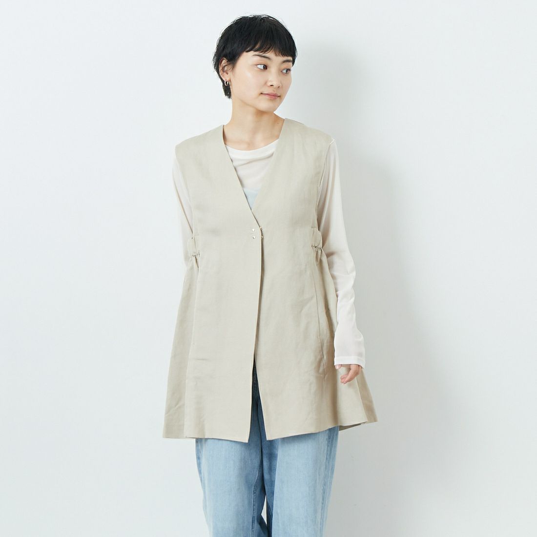 67 ｵﾌﾍﾞｰｼﾞ&&モデル身長：160cm 着用サイズ：F&&