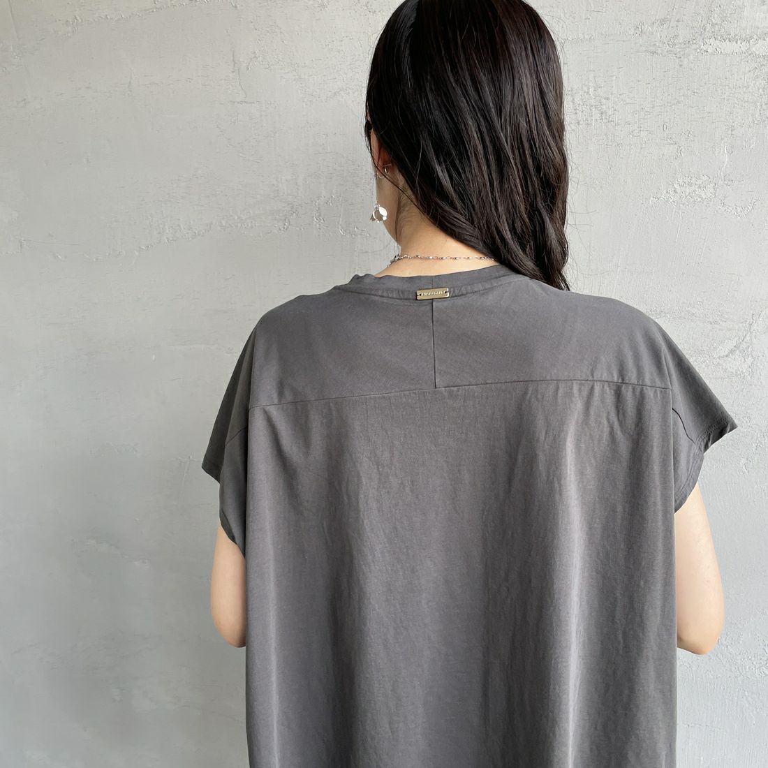 MICA&DEAL × JEANSFACTORY [マイカアンドディール × ジーンズファクトリー] フレンチスリーブ Tシャツ [0125209174-JF] CHARCOAL