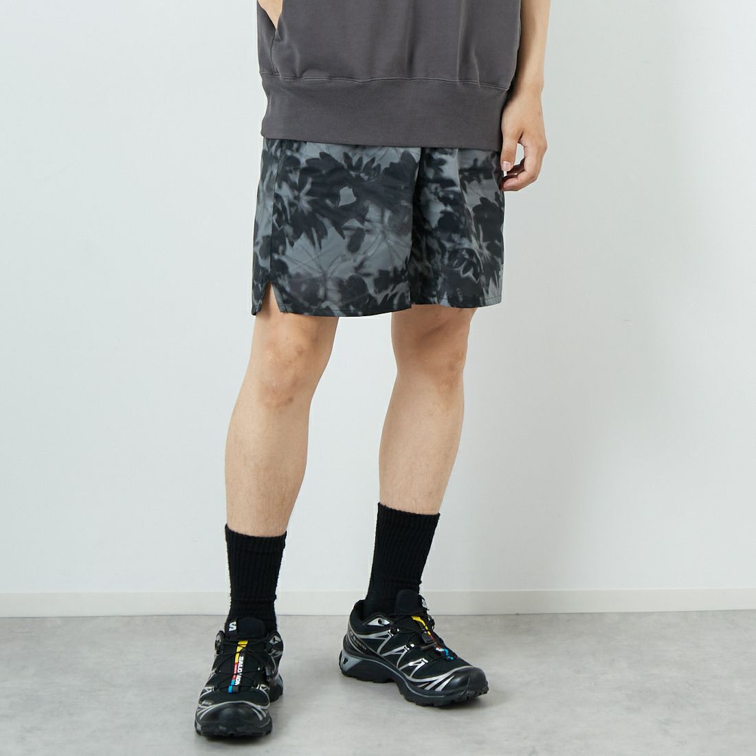 THE NORTH FACE [ザ ノースフェイス] ノベルティスワローテイルベントハーフパンツ [NB42393] LX &&モデル身長：179cm 着用サイズ：L&&