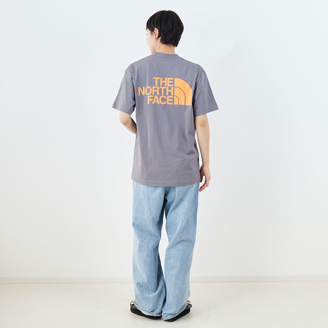 THE NORTH FACE [ザ ノースフェイス] ショートスリーブ フラッシュドライカラースキームコットンTシャツ [NT32548] SP &&モデル身長：160cm 着用サイズ：S&&