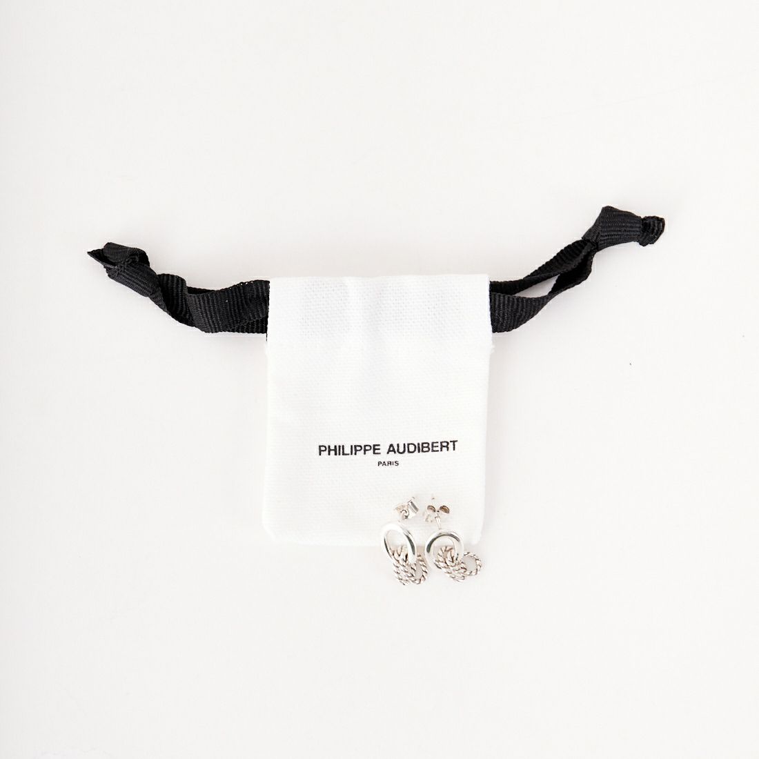 PHILIPPE AUDIBERT [フィリップ オーディベール] BO KARA SIMPLE LAITON ピアス [BO3874] SILVER