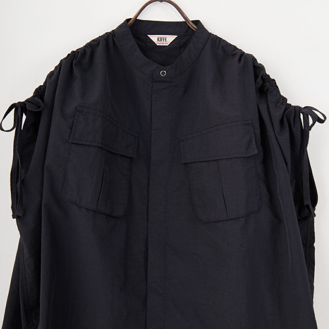 KIFFE [キッフェ] ドルマンスリーブミリタリーシャツ [KF251TW00042] BLACK