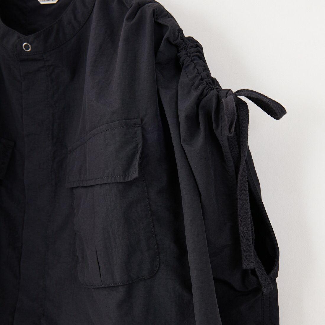 KIFFE [キッフェ] ドルマンスリーブミリタリーシャツ [KF251TW00042] BLACK