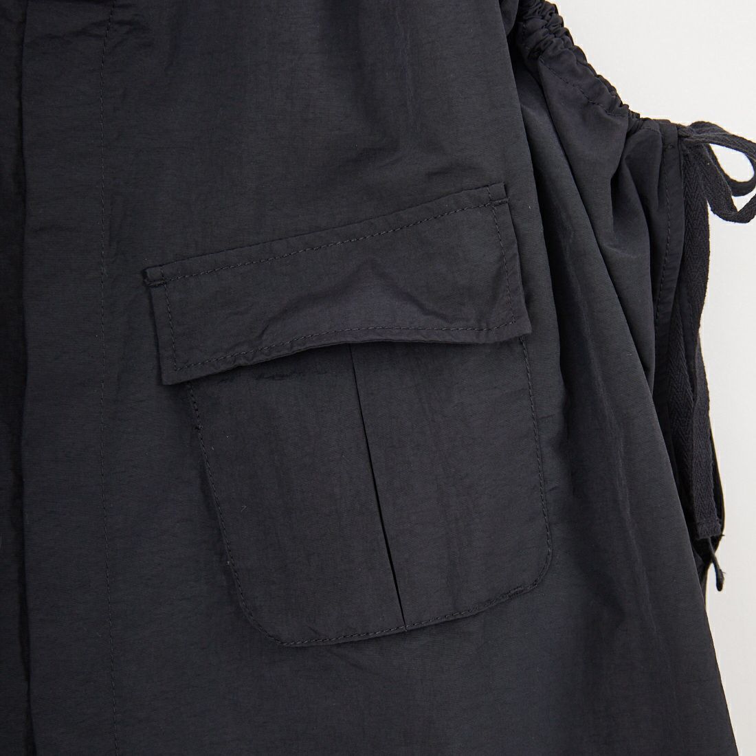 KIFFE [キッフェ] ドルマンスリーブミリタリーシャツ [KF251TW00042] BLACK