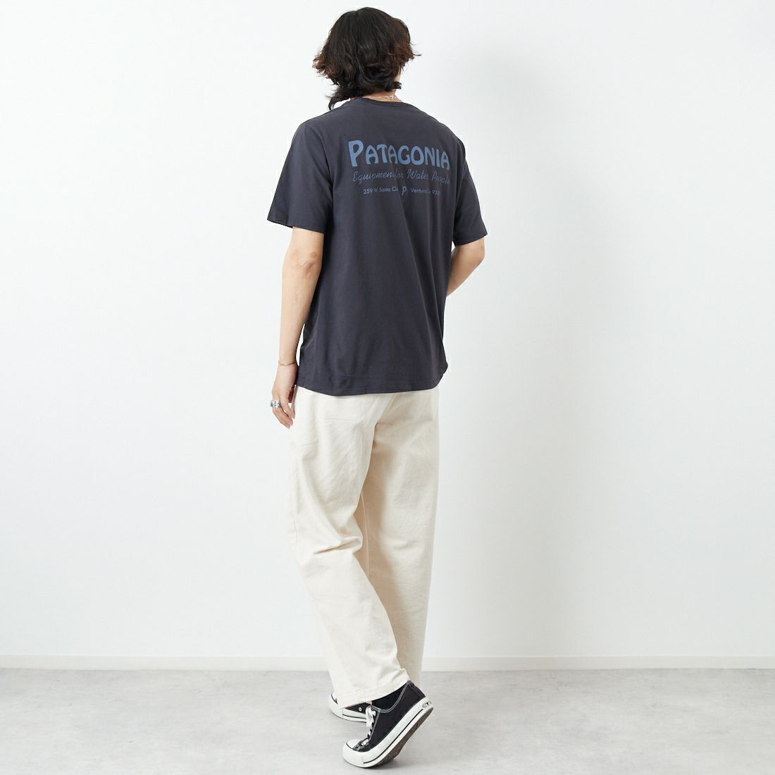 patagonia [パタゴニア] メンズ ウォーターピープル オーガニックポケットTシャツ [37734] WPIB &&モデル身長：179cm 着用サイズ：M&&