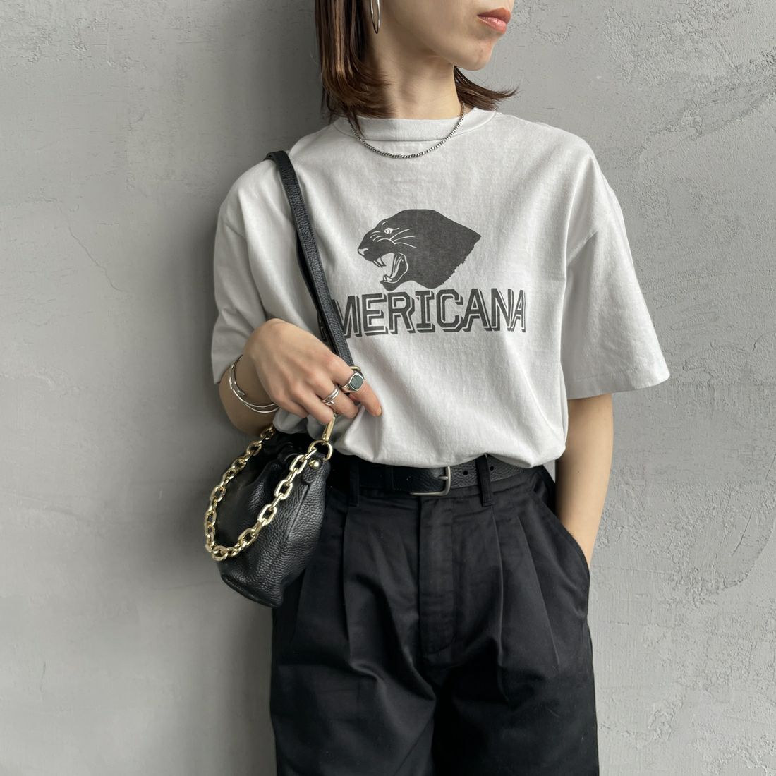 LT.GREY&&モデル身長：158cm 着用サイズ：F&&