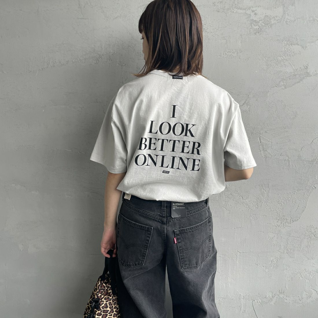LT.GREY&&モデル身長：158cm 着用サイズ：F&&