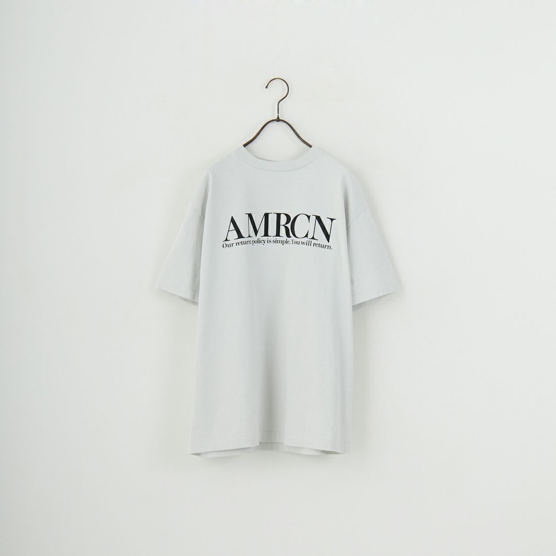 Americana × JEANS FACTORY [アメリカーナ × ジーンズファクトリー] 別注 オゾンバイオ加工 バックプリントTシャツ [ASO-795-2-JF] LT.GREY