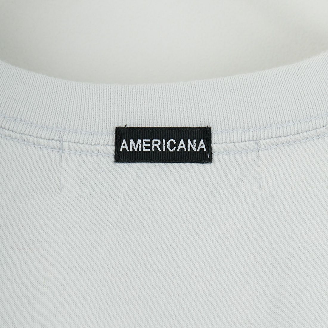 Americana × JEANS FACTORY [アメリカーナ × ジーンズファクトリー] 別注 オゾンバイオ加工 バックプリントTシャツ [ASO-795-2-JF] LT.GREY