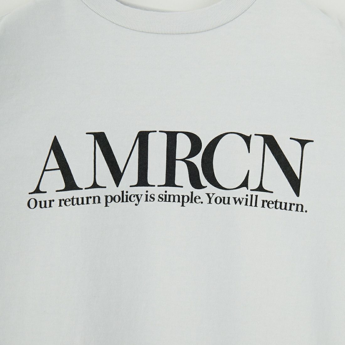 Americana × JEANS FACTORY [アメリカーナ × ジーンズファクトリー] 別注 オゾンバイオ加工 バックプリントTシャツ [ASO-795-2-JF] LT.GREY