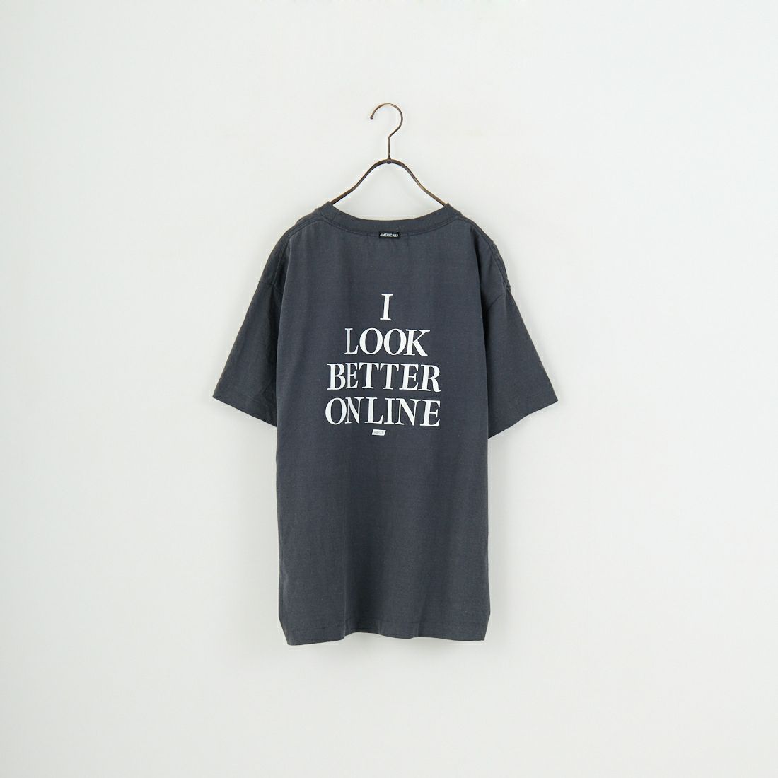 Americana × JEANS FACTORY [アメリカーナ × ジーンズファクトリー] 別注 オゾンバイオ加工 バックプリントTシャツ [ASO-795-2-JF] SUMIKURO