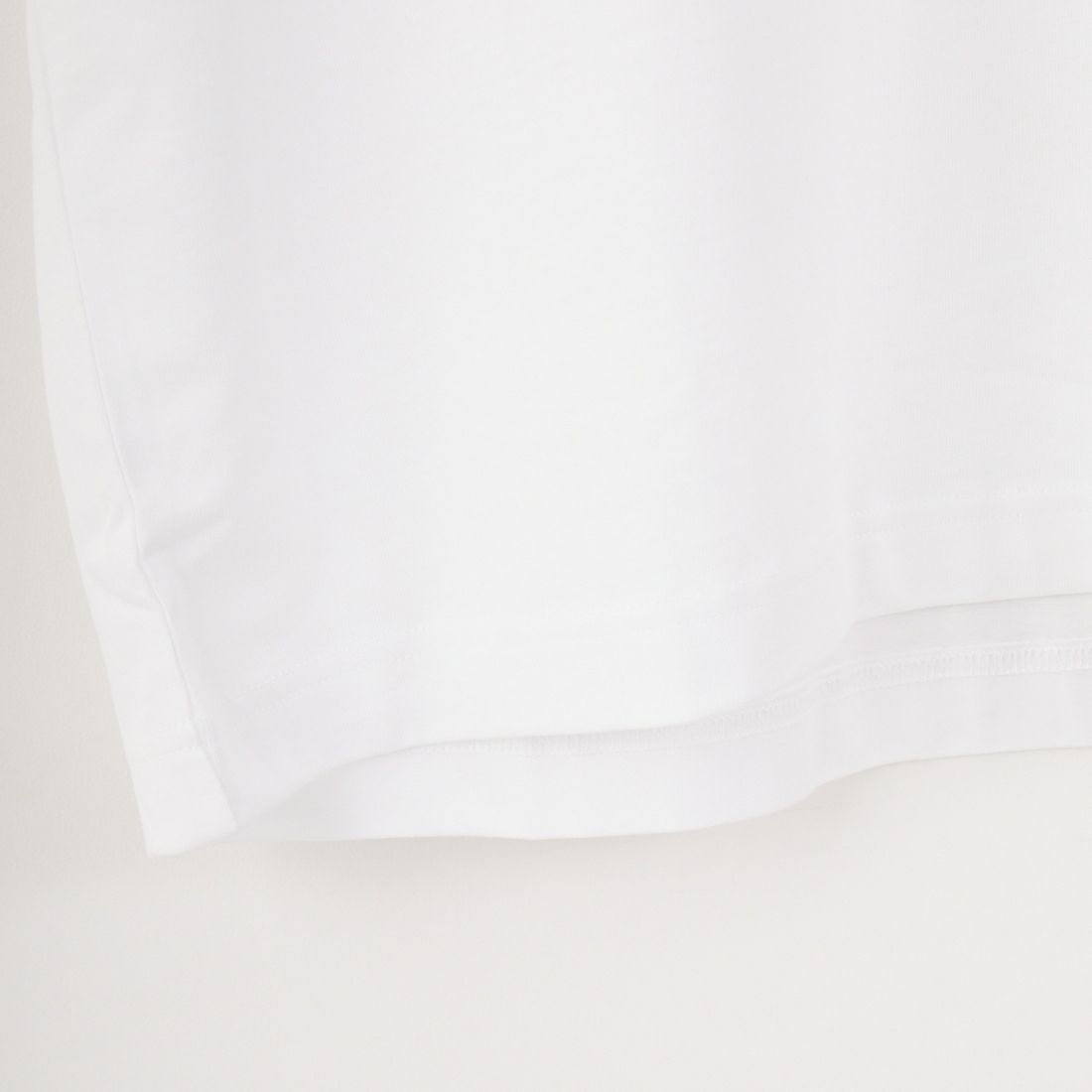 LACOSTE [ラコステ] シェニールワニロゴ ルーズフィットTシャツ [TH2745] 001 WHITE