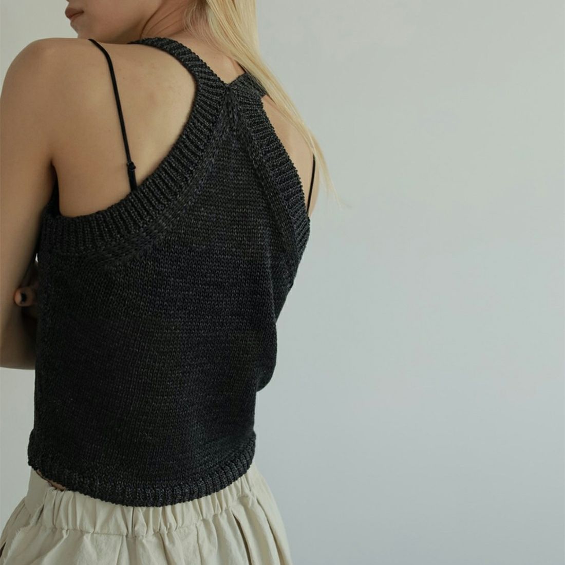 anuke [アンヌーク] ストローヤーンニットタンクトップ [62510508] C.GRY