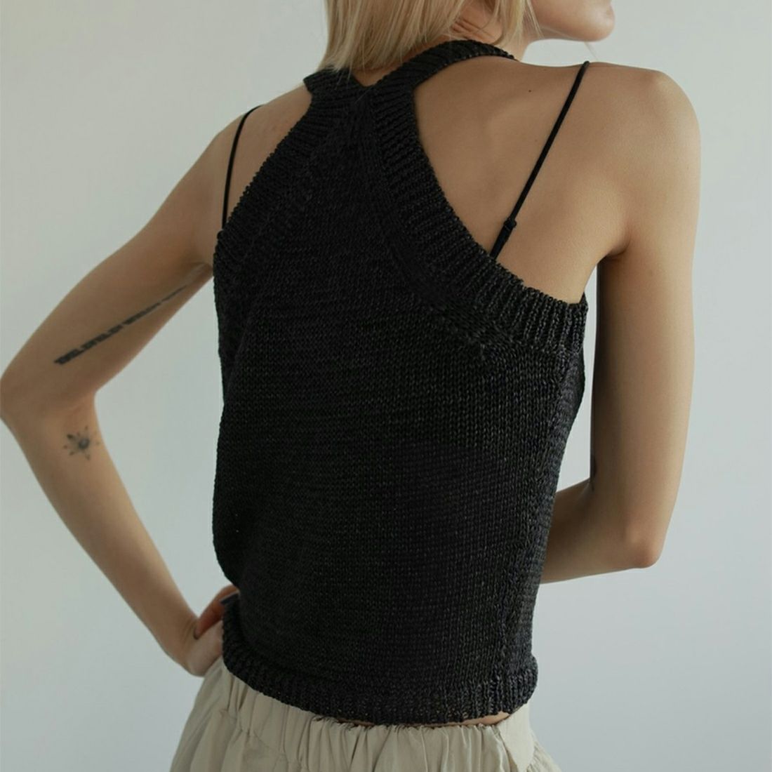 anuke [アンヌーク] ストローヤーンニットタンクトップ [62510508] C.GRY