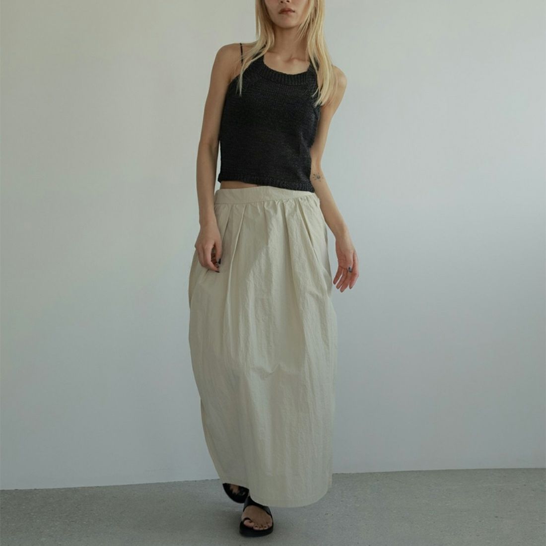 anuke [アンヌーク] ストローヤーンニットタンクトップ [62510508] C.GRY