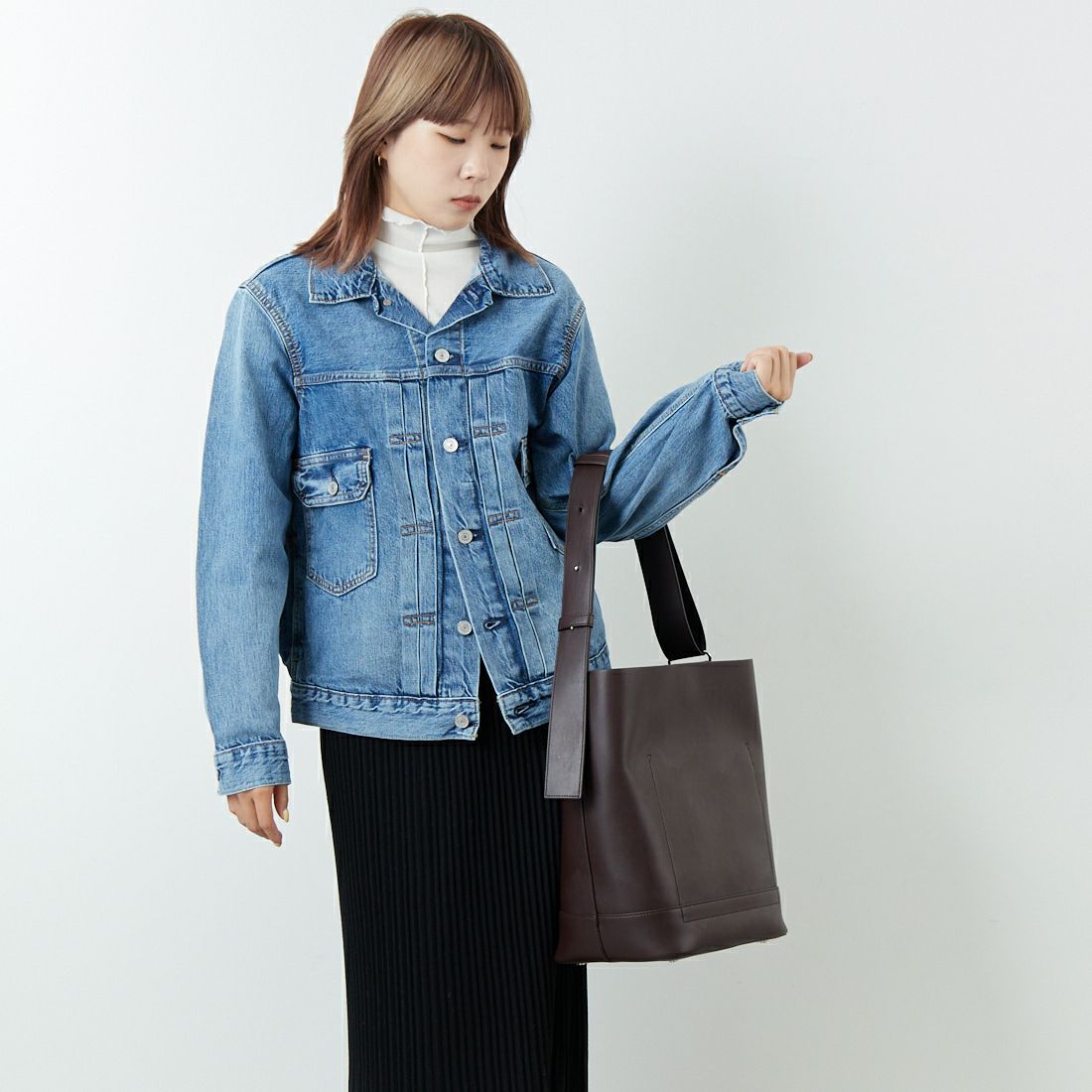 &MyuQ [アンドミューク] JUNO バケツ型トートバッグ [MCB071] BORDEAUX