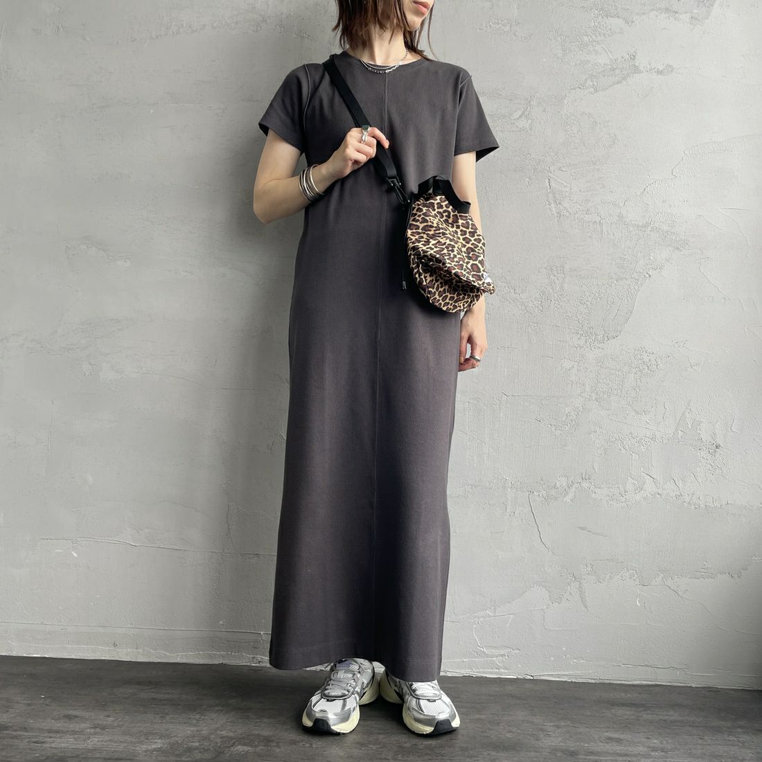 08 CHARCOA&&モデル身長：158cm 着用サイズ：F&&