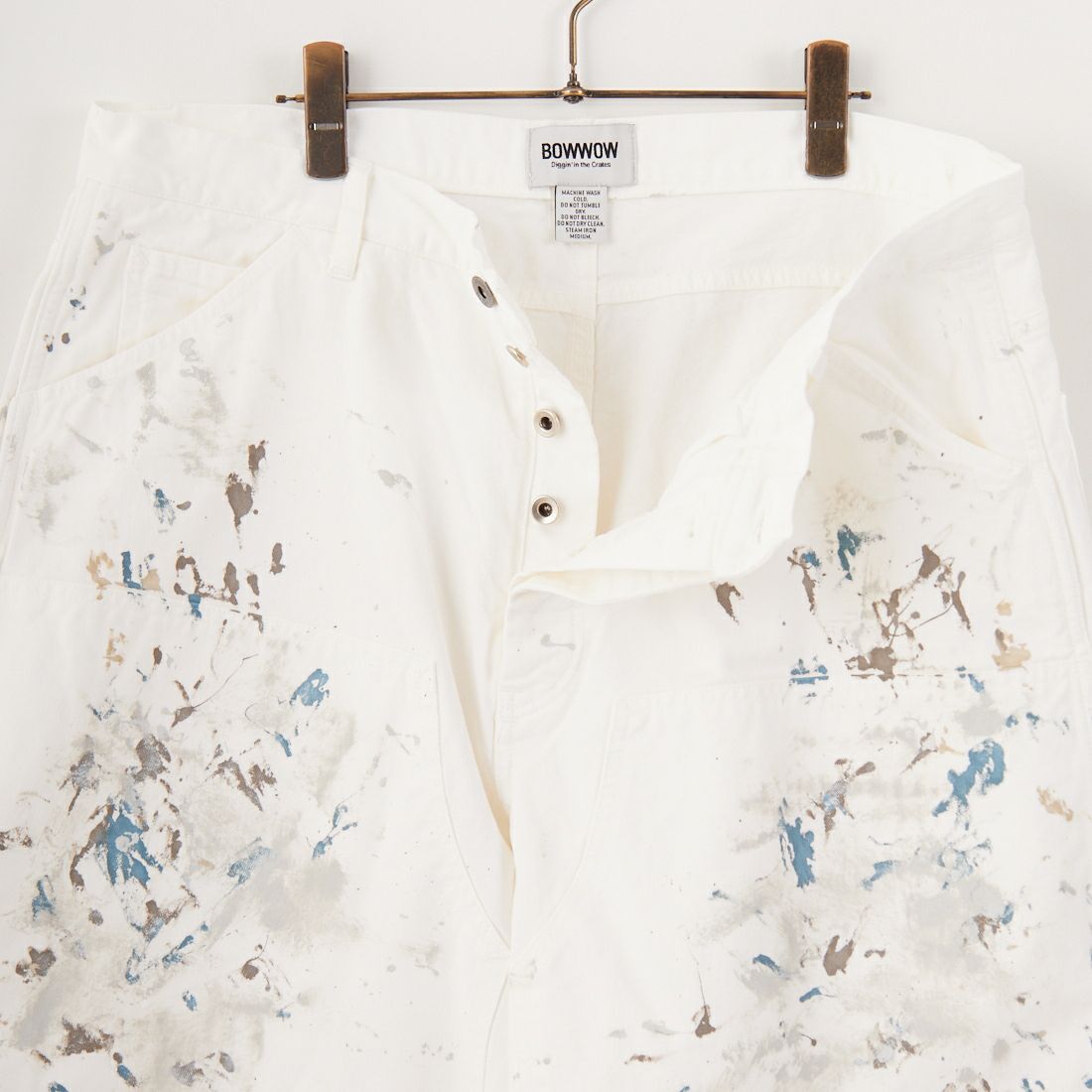 BOW WOW [バウワウ] スプラッターペインターショーツ [BW251-PSS] WHITE PANT