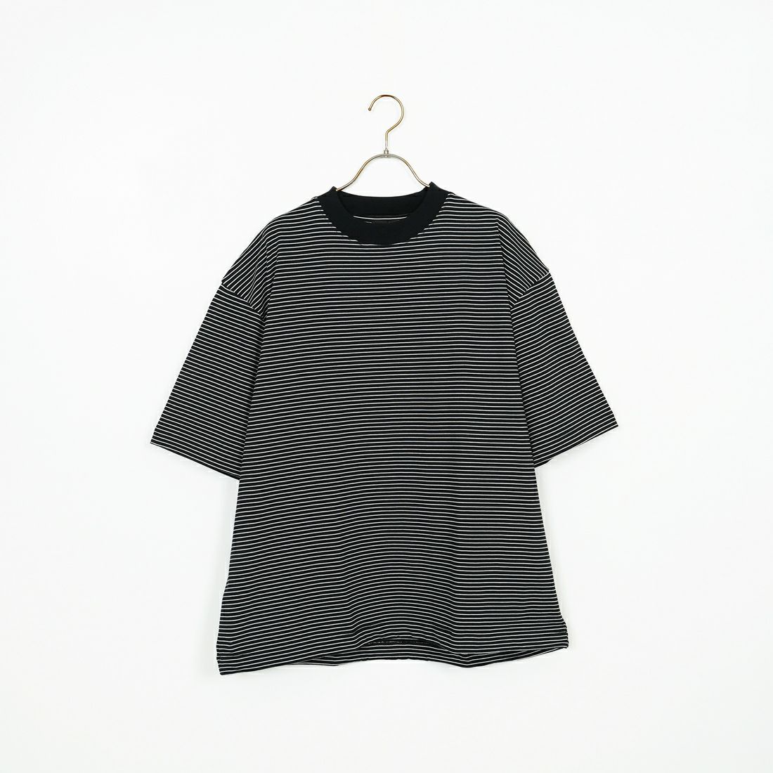 SLICK [スリック] マイクロボーダードローストリングTシャツ [5230102] 700 BLK/WH