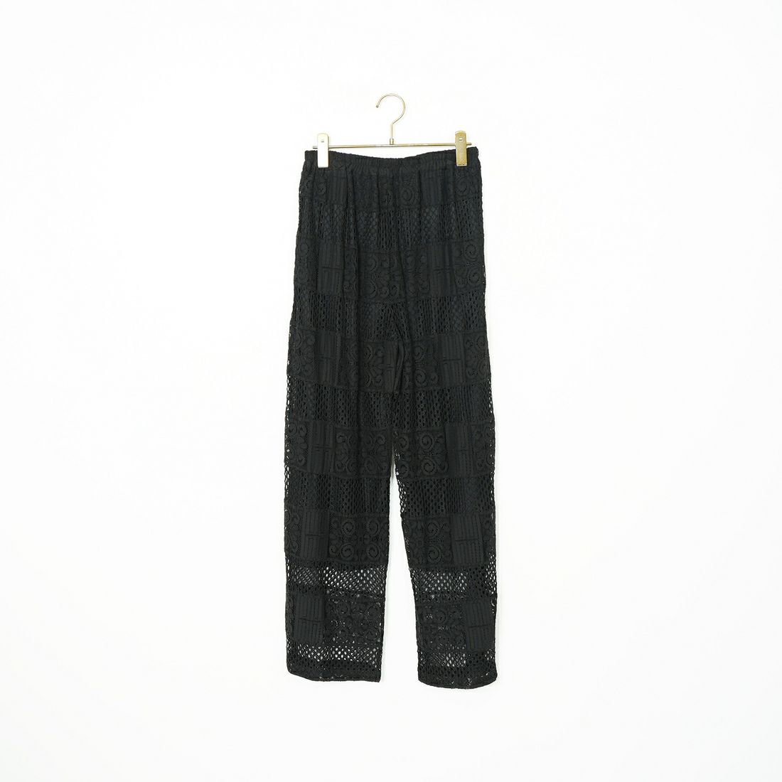 Jeans Factory Clothes [ジーンズファクトリークローズ] カットレースイージーパンツ [L4314] 190 BLACK