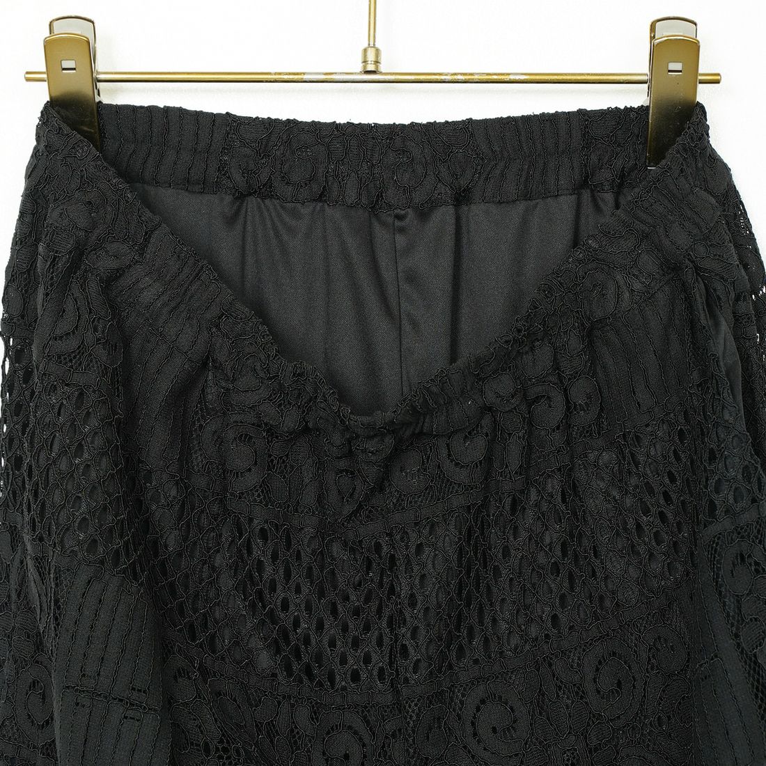 Jeans Factory Clothes [ジーンズファクトリークローズ] カットレースイージーパンツ [L4314] 190 BLACK