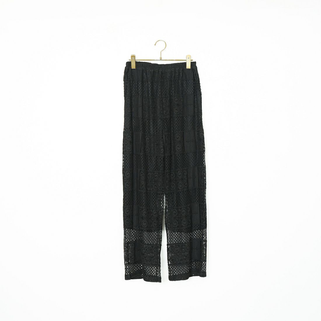 Jeans Factory Clothes [ジーンズファクトリークローズ] カットレースイージーパンツ [L4314] 190 BLACK