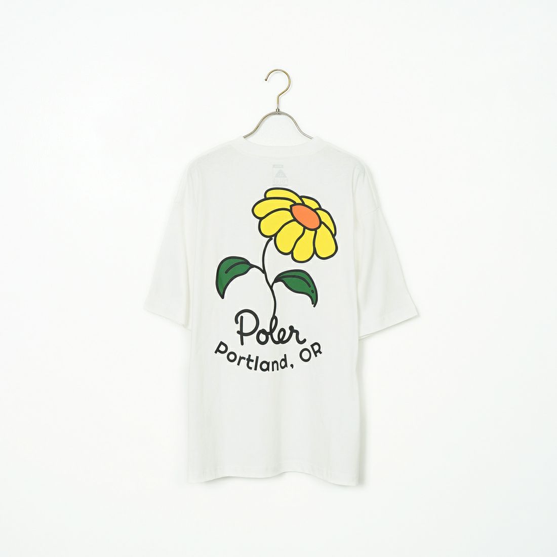 POLeR [ポーラー] フラワープリントTシャツ [259MCV0032-JF] WHITE