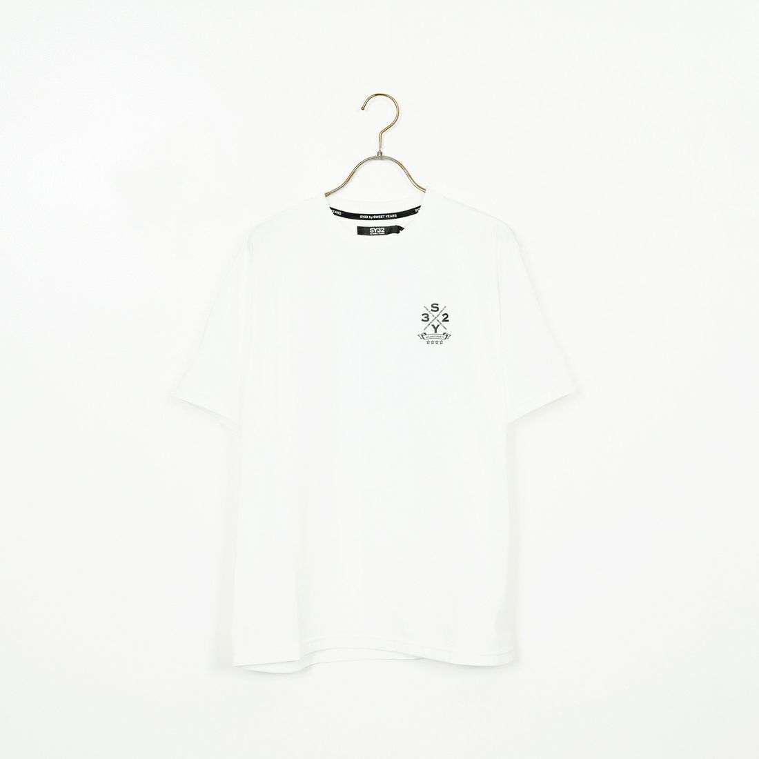 SY32 [エスワイサーティトゥ] サークルロゴバックプリントTシャツ [15048] WHITE