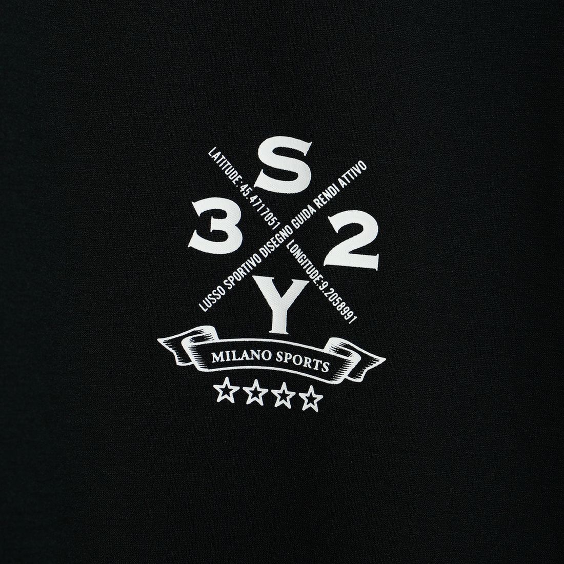 SY32 [エスワイサーティトゥ] サークルロゴバックプリントTシャツ [15048] BLACK