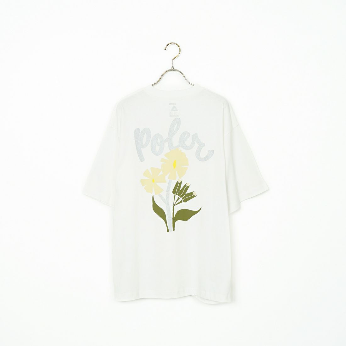 POLeR [ポーラー] フラワープリントTシャツ [259MCV0031-JF] WHITE