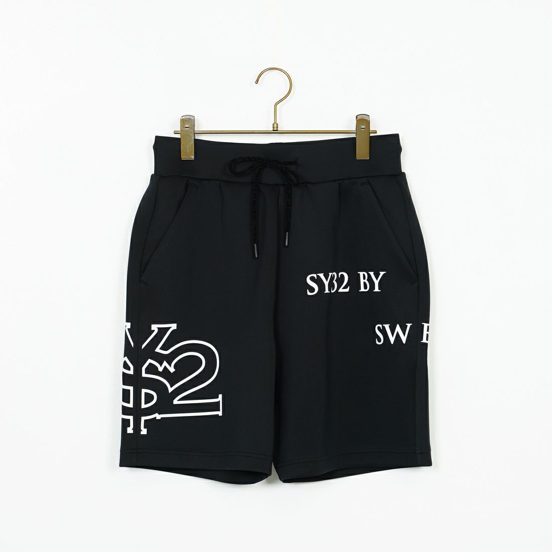 SY32 [エスワイサーティトゥ] ダブルニットショートパンツ [15004] BLACK