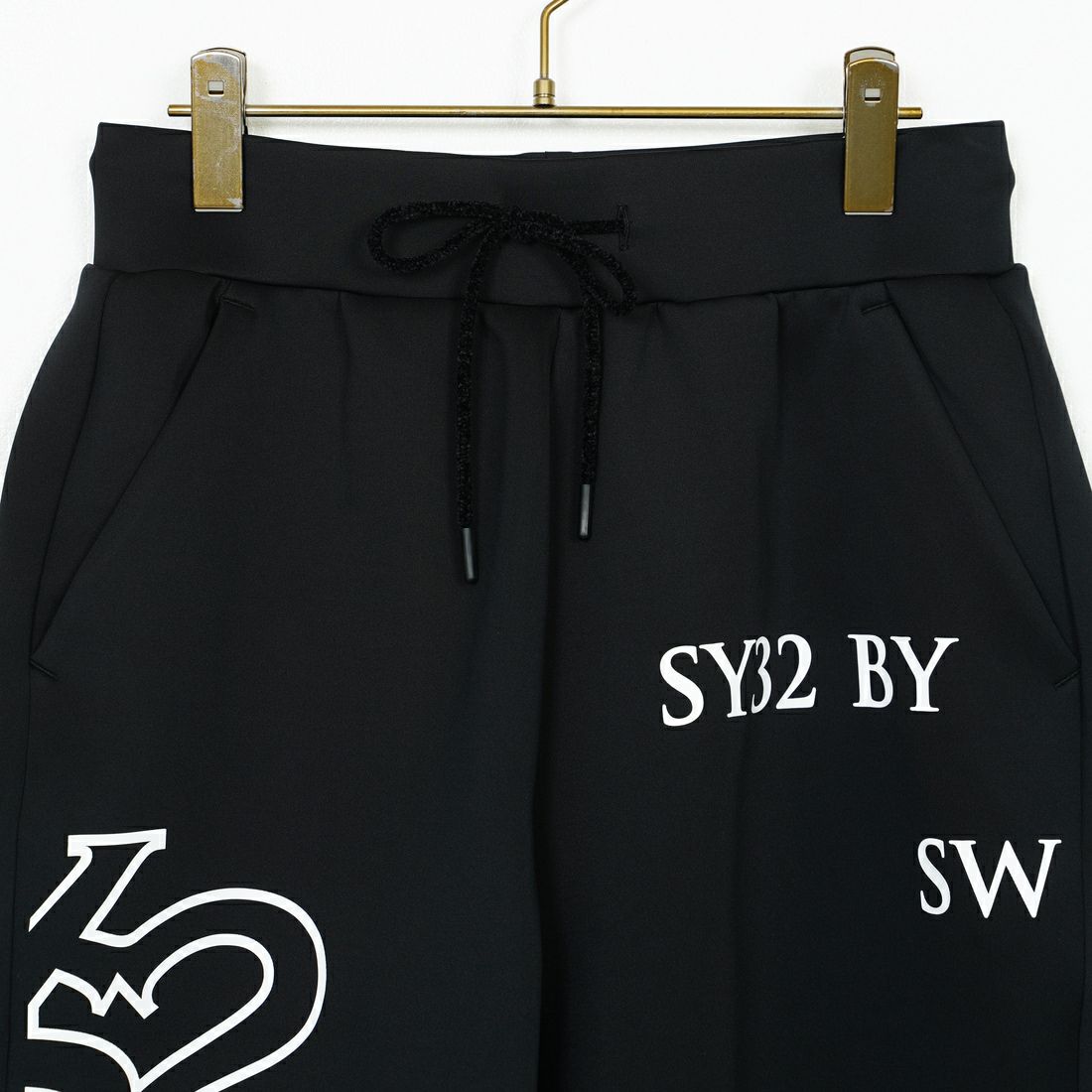 SY32 [エスワイサーティトゥ] ダブルニットショートパンツ [15004] BLACK